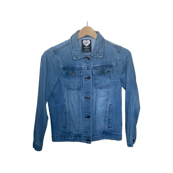 FOREVER 21 x LAZER KITTEN Got Me Pizza Classic Jean Jacket Girls Size 11/12. - Picture 10 of 16